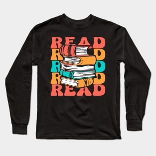 Read Books Typography Long Sleeve T-Shirt